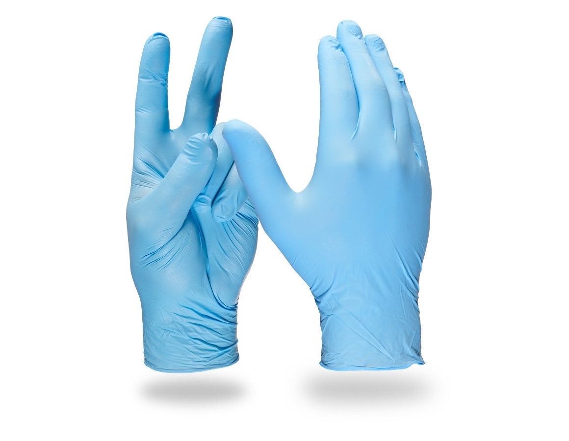 Primary image Disposable nitrile gloves Basic, powder-free blue