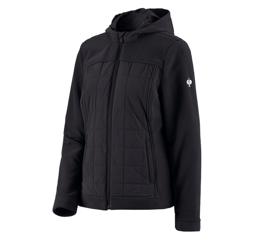Primary image Hybrid fleece hoody jacket e.s.concrete, ladies' black