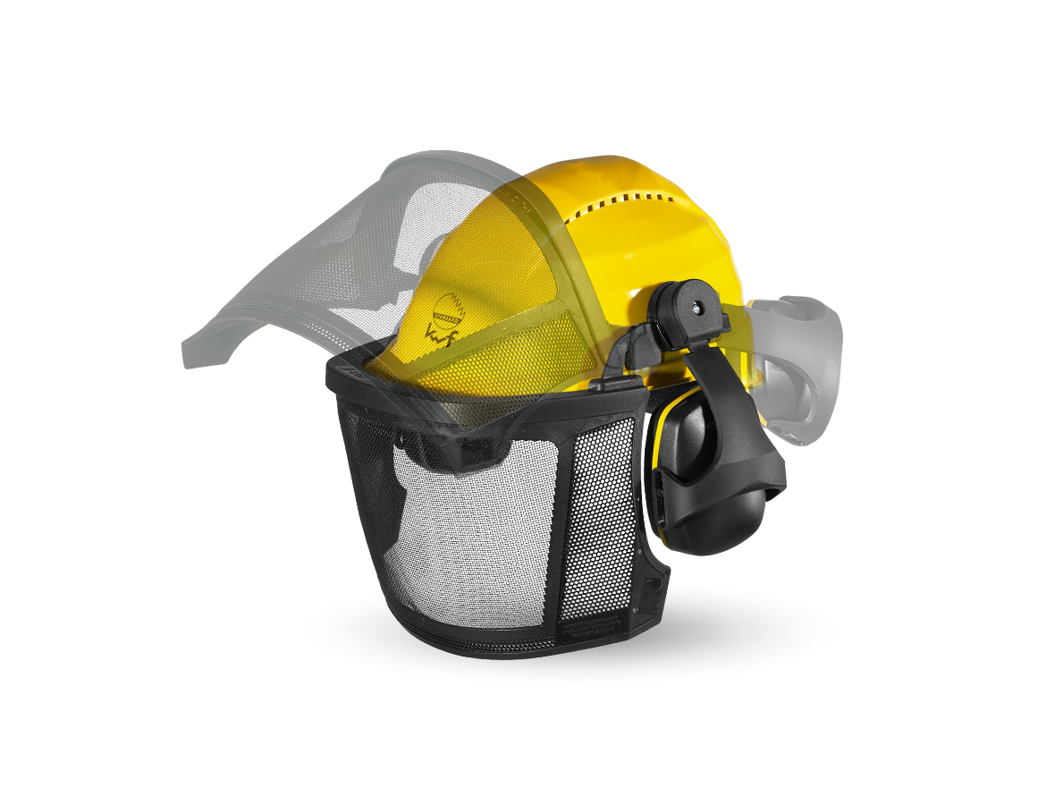 Additional image 1 KWF Forester's helmet combination Professional yellow