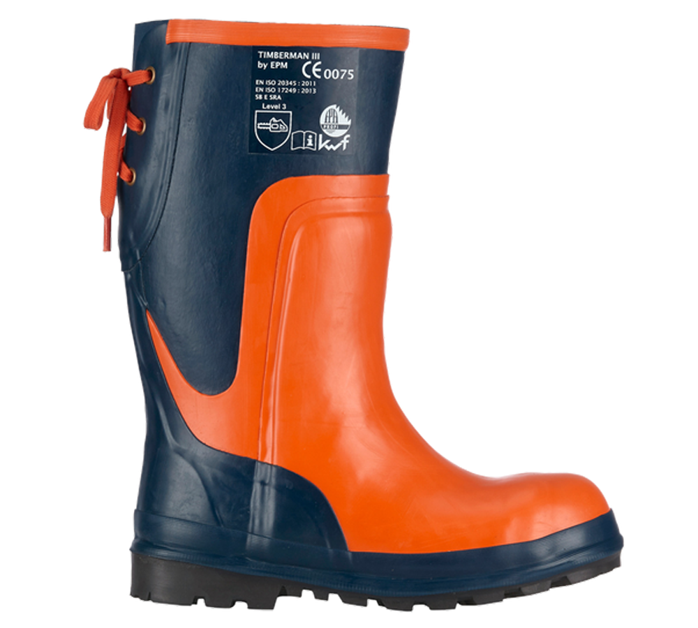 Primary image SB Forestry safety boots Timberman III blue/orange