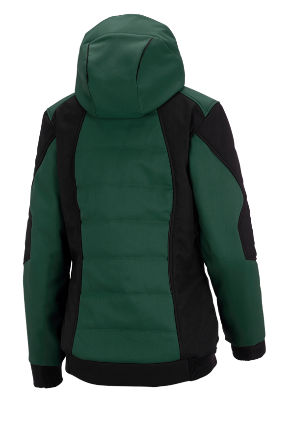 Secondary image Winter softshell jacket e.s.vision, ladies' green/black