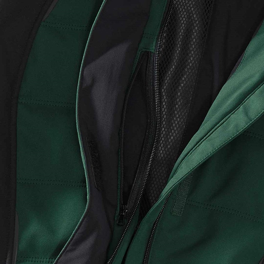 Detailed image Winter softshell jacket e.s.vision, ladies' green/black