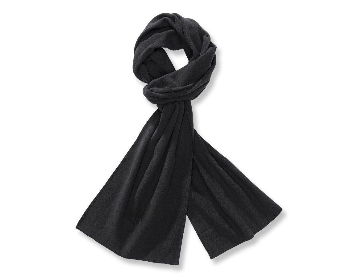 Primary image e.s. FIBERTWIN® microfleece scarf black
