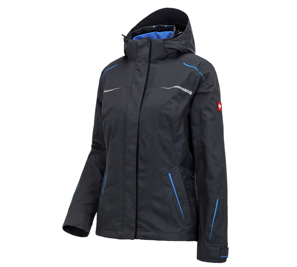 Primary image 3 in 1 functional jacket e.s.motion 2020, ladies' graphite/gentianblue