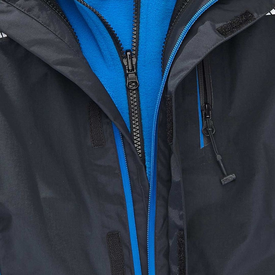 Detailed image 3 in 1 functional jacket e.s.motion 2020,  childr. graphite/gentianblue