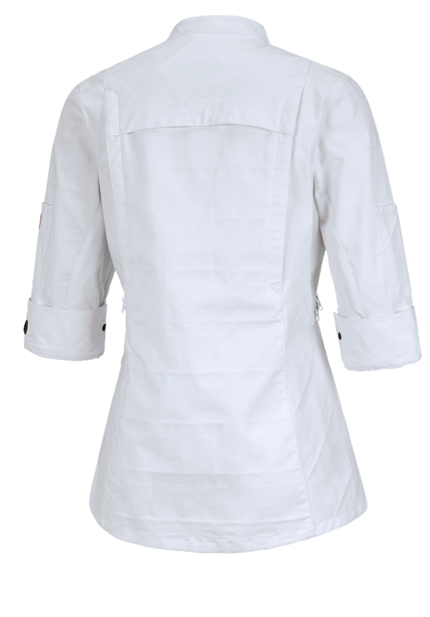 Secondary image Work jacket 3/4-sleeve e.s.fusion, ladies' white