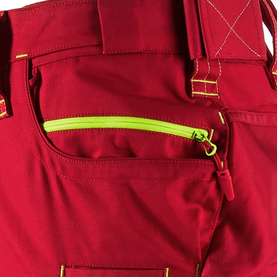 Detailed image Trousers e.s.motion 2020 fiery red/high-vis yellow