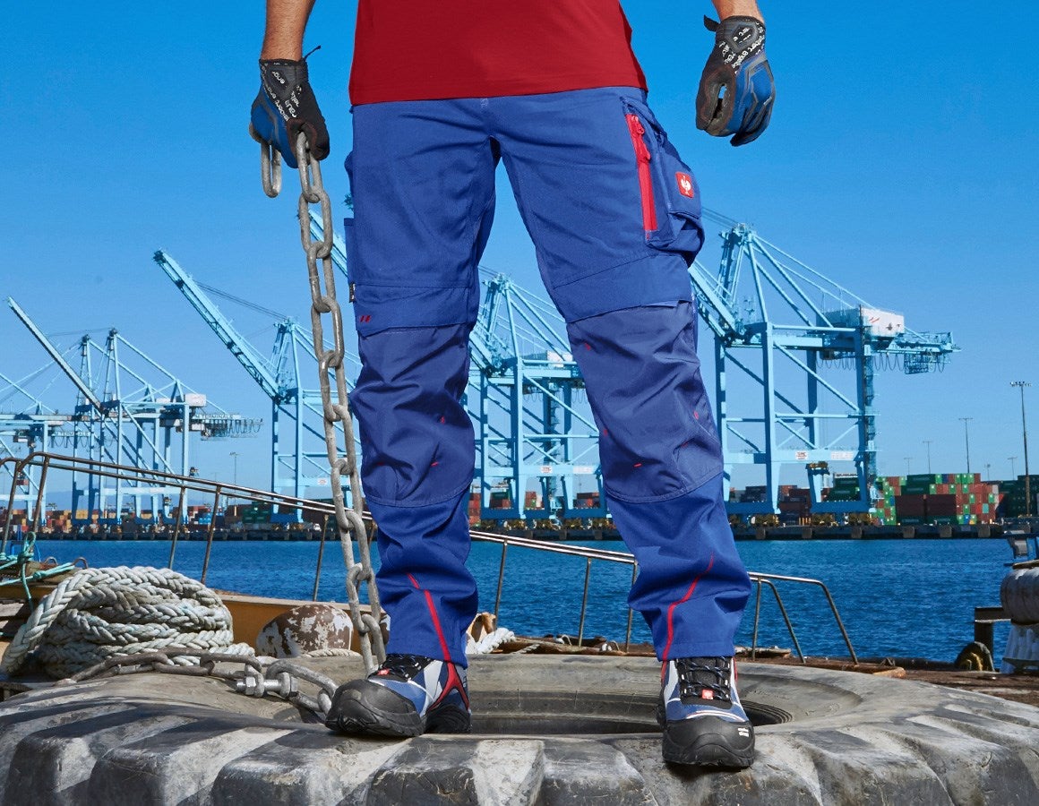 Main action image Trousers e.s.motion 2020 royal/fiery red