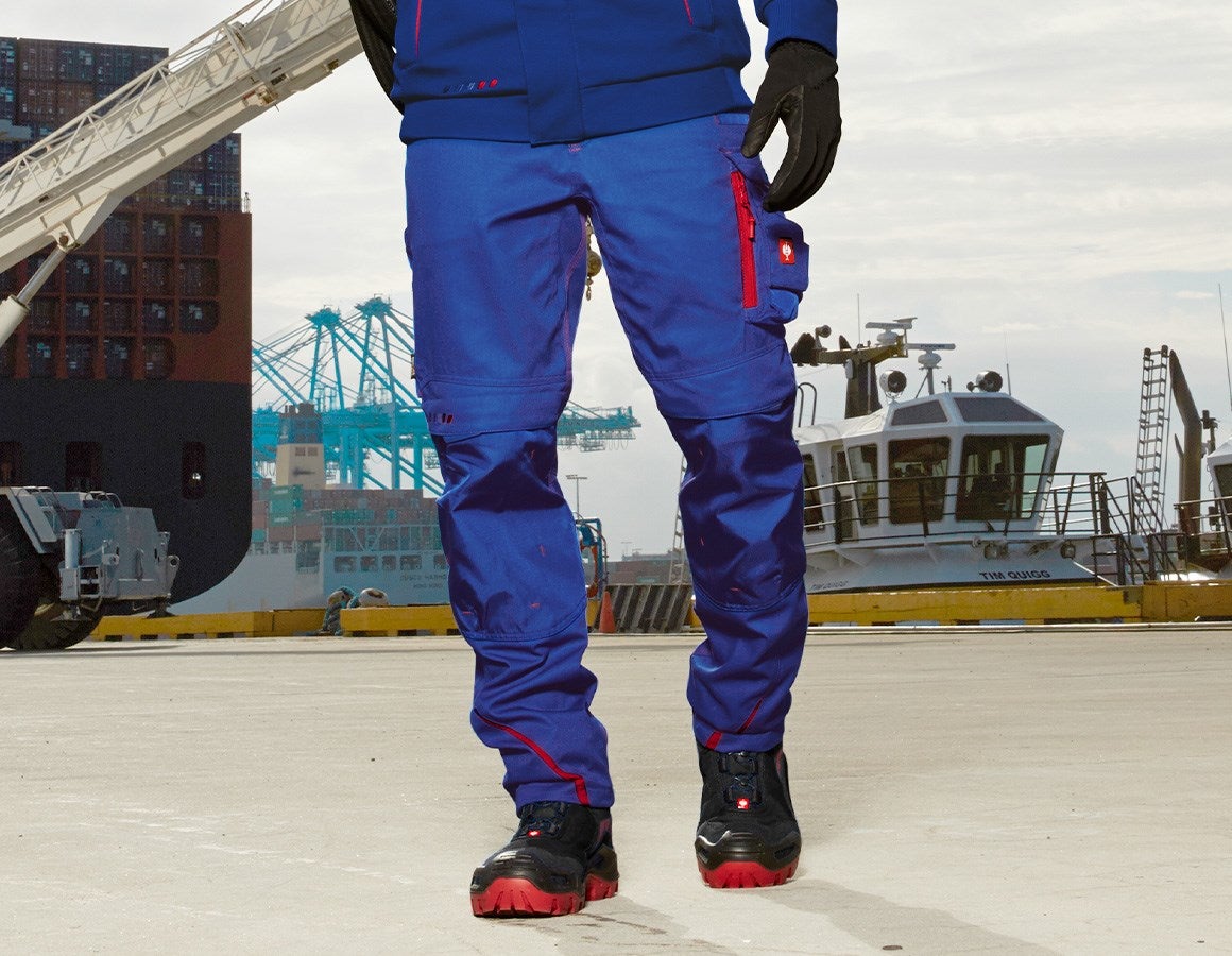 Main action image Winter trousers e.s.motion 2020, men´s royal/fiery red