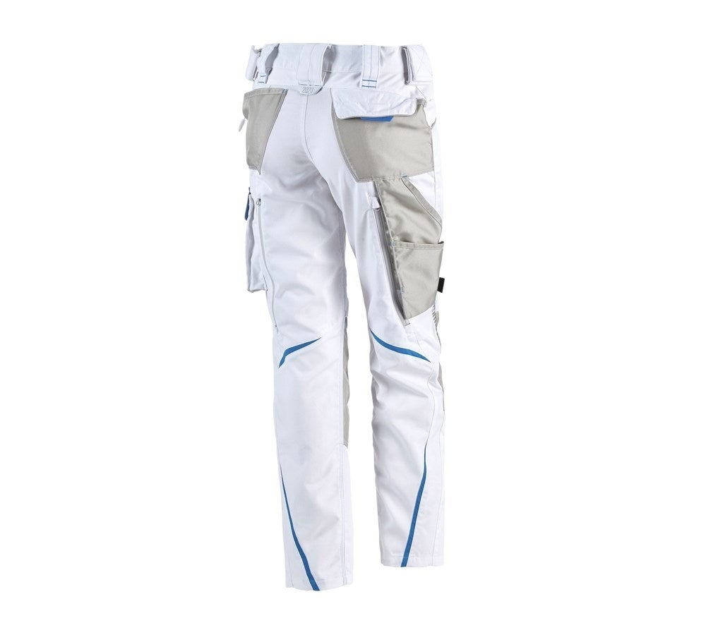 Secondary image Ladies' trousers e.s.motion 2020 white/gentianblue