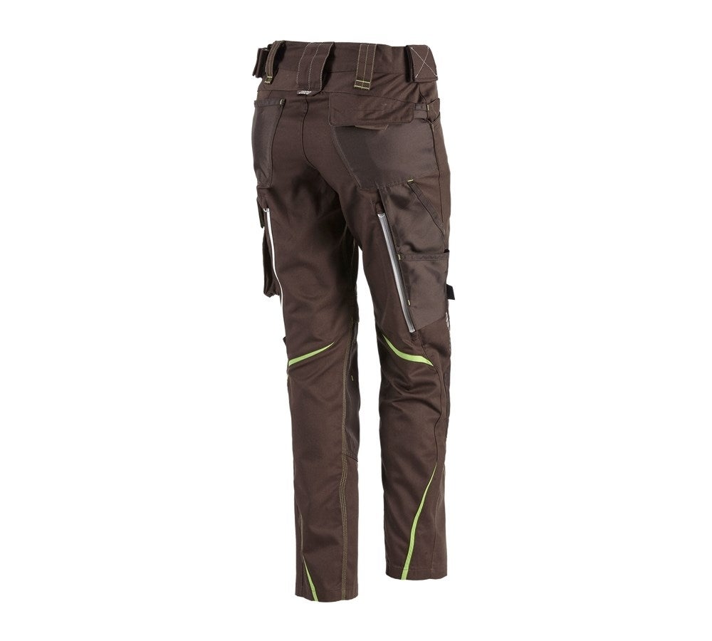 Secondary image Ladies' trousers e.s.motion 2020 chestnut/seagreen