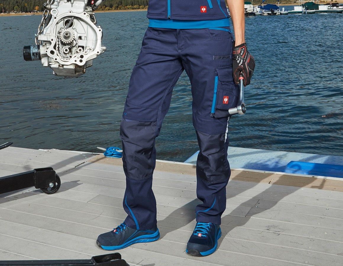 Main action image Ladies' trousers e.s.motion 2020 navy/atoll