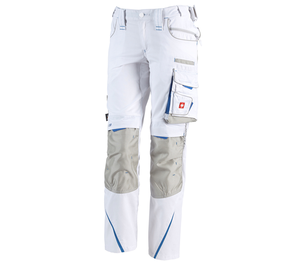 Primary image Ladies' trousers e.s.motion 2020 white/gentianblue