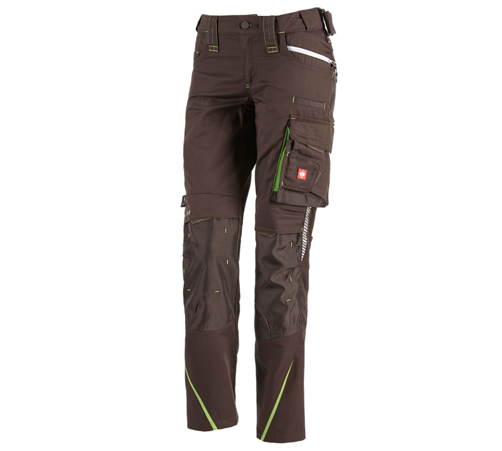 Primary image Ladies' trousers e.s.motion 2020 winter chestnut/seagreen