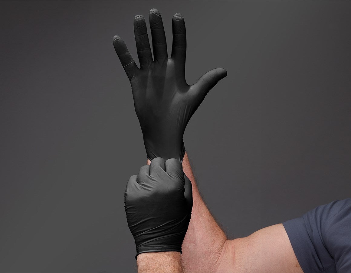 Additional image 1 Disposable nitrile gloves, powder-free, smart box black