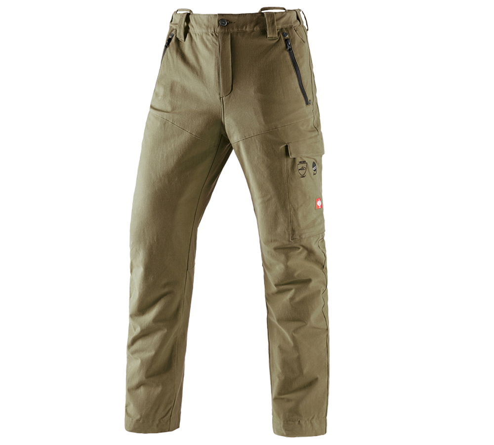 Primary image Forestry cut protection trousers e.s.cotton touch mudgreen