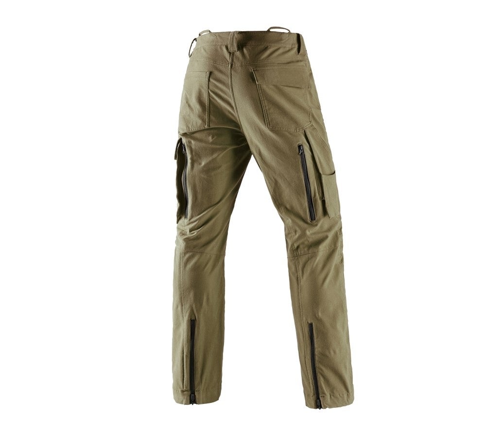 Secondary image Forestry cut protection trousers e.s.cotton touch mudgreen