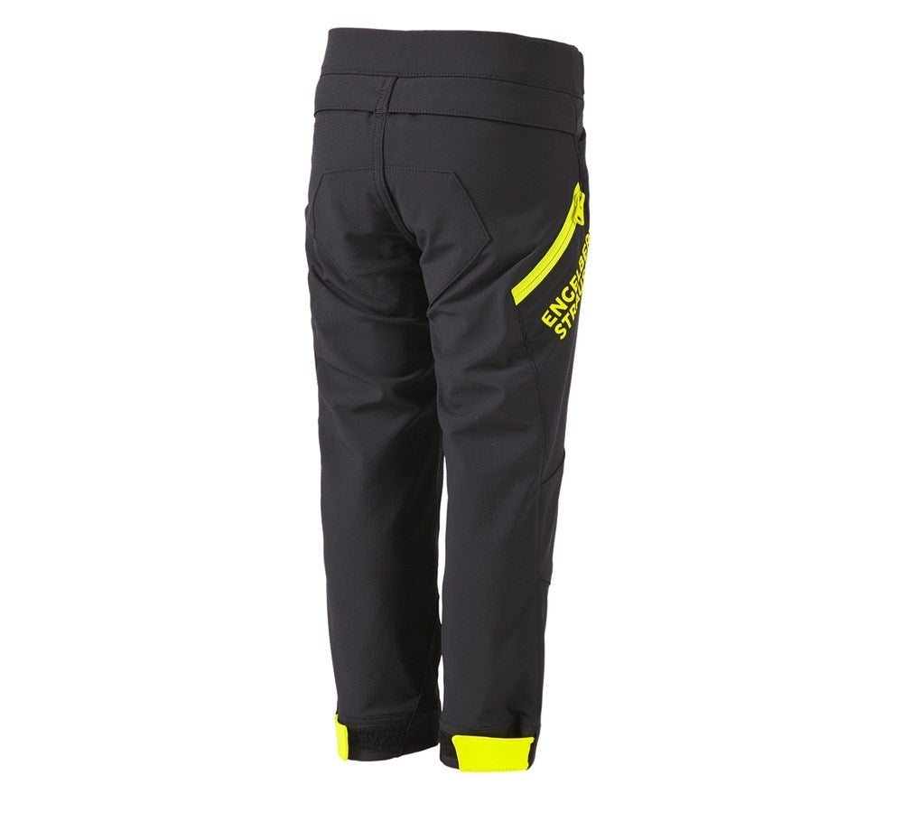 Secondary image Functional trousers e.s.trail, children's black/acid yellow