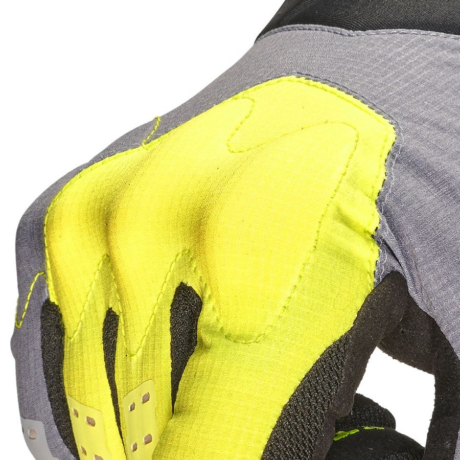 Detailed image Gloves e.s.trail, light acid yellow/basaltgrey/black