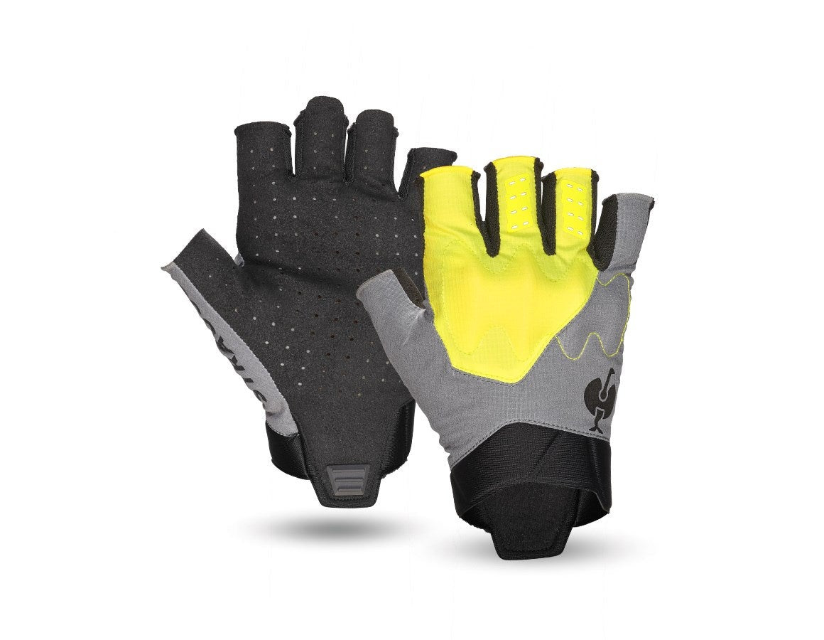 Primary image Gloves e.s.trail, short acid yellow/basaltgrey/black