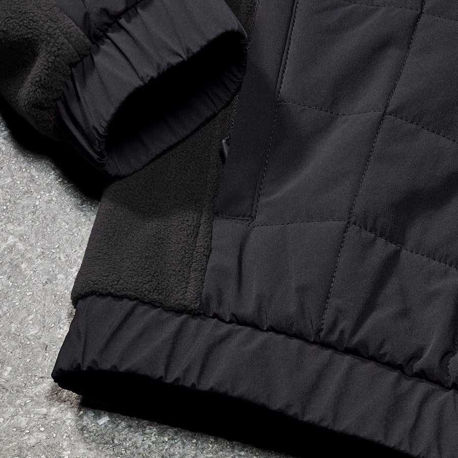 Detailed image Hybrid fleece jacket e.s.concrete black