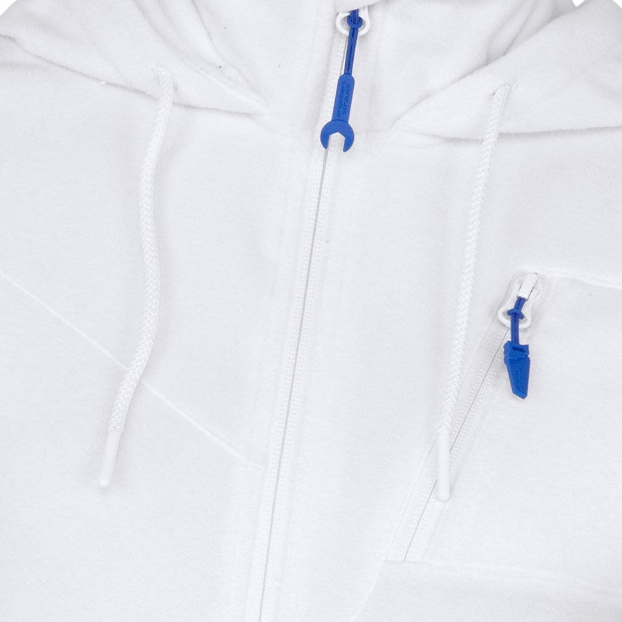 Detailed image Hooded fleece jacket e.s.motion 2020, ladies' white
