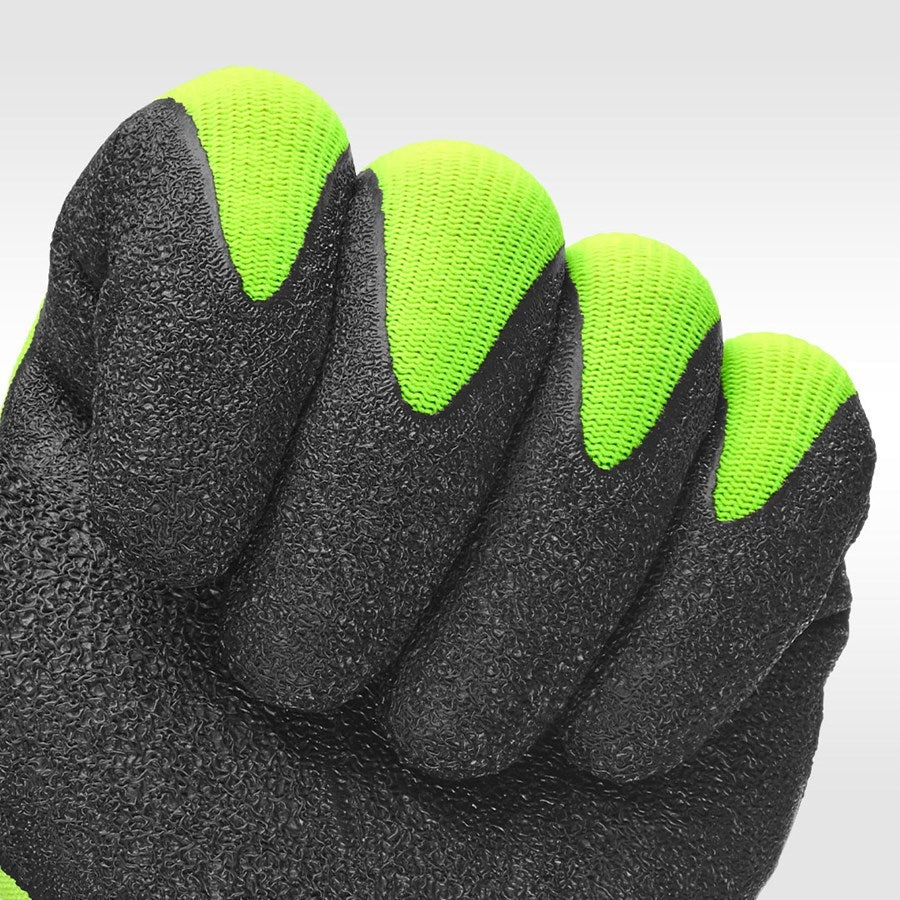 Detailed image Latex knitted gloves Senso Grip S