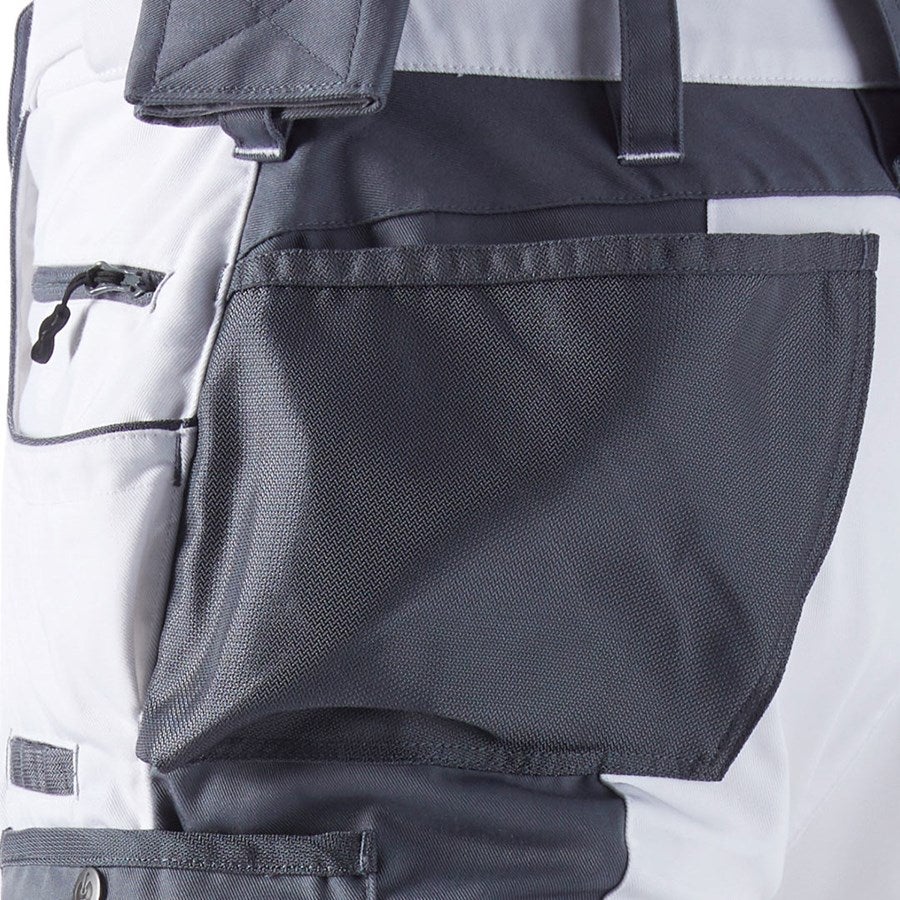 Detailed image Bib & brace e.s.motion white/grey