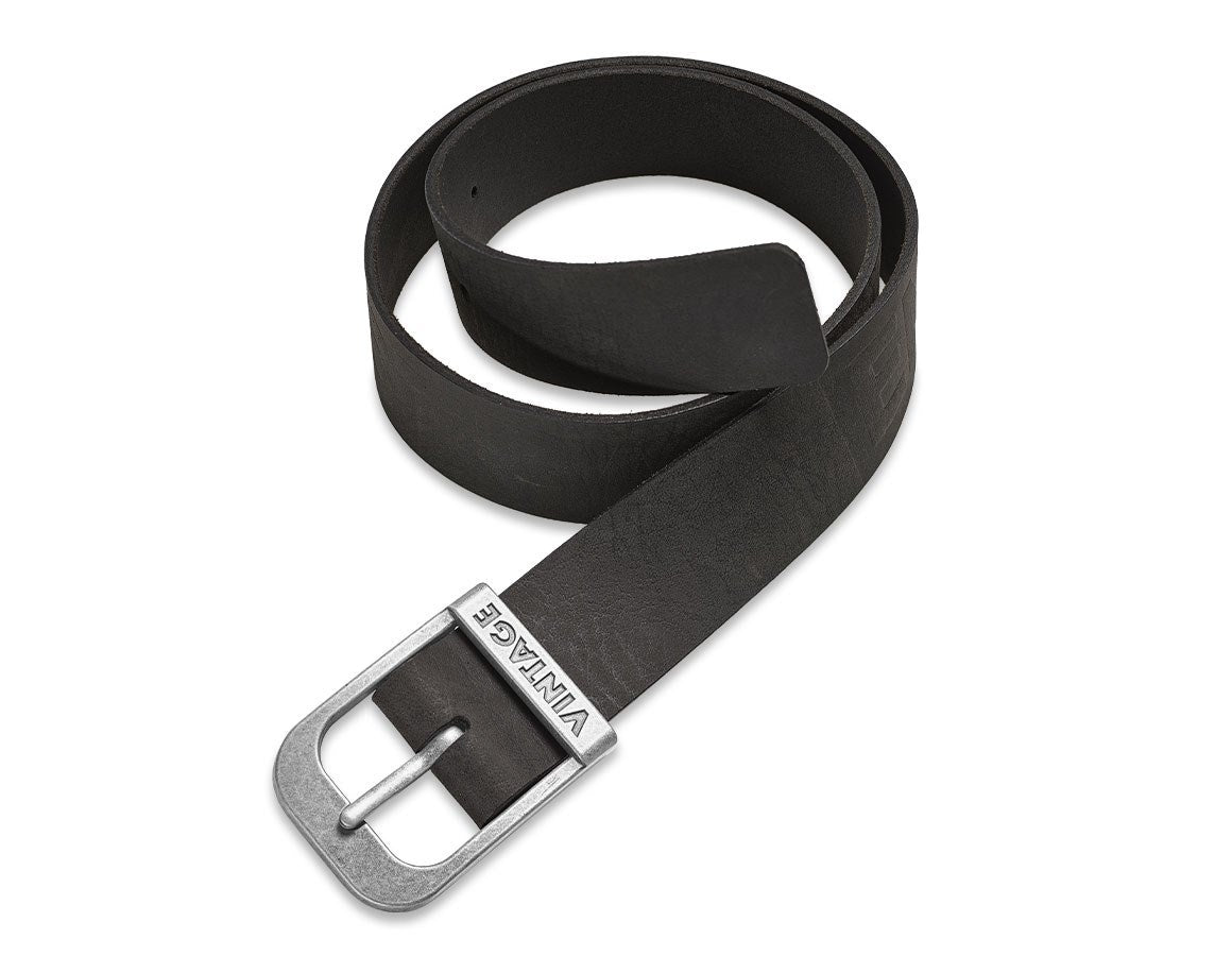 Primary image Leather belt e.s.vintage black