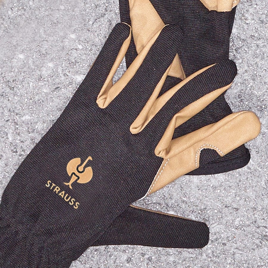 Detailed image Assembly gloves Intense light black/brown