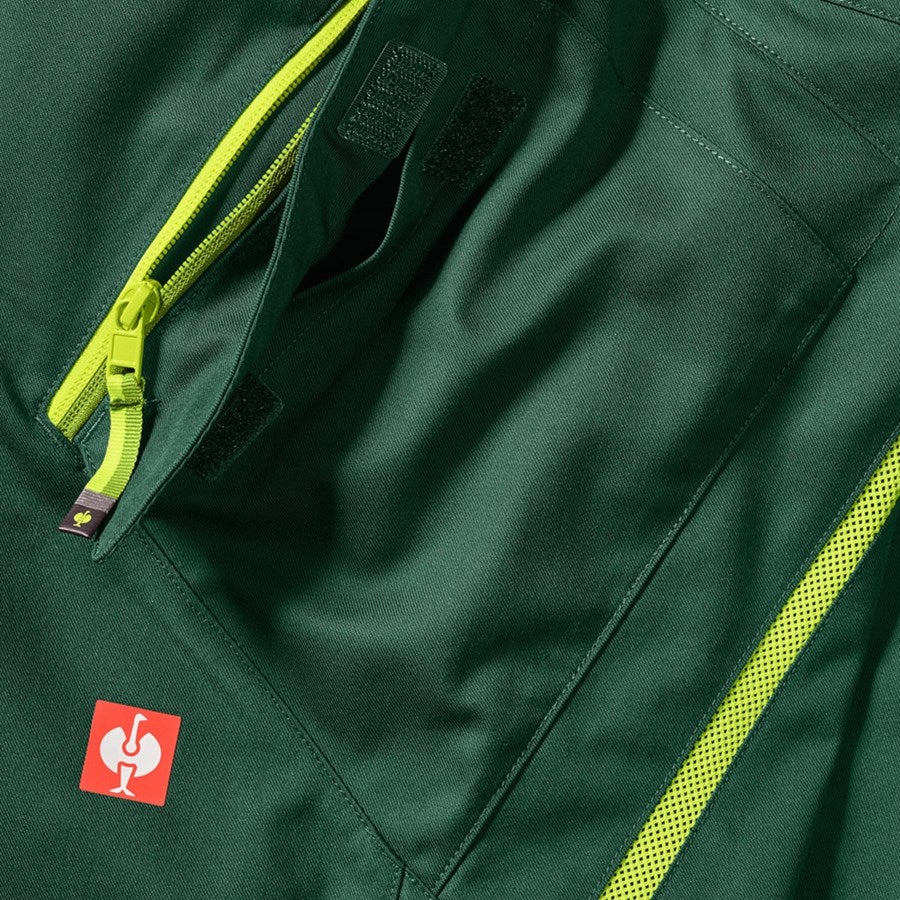 Detailed image Multipocket trousers e.s.ambition green/high-vis yellow