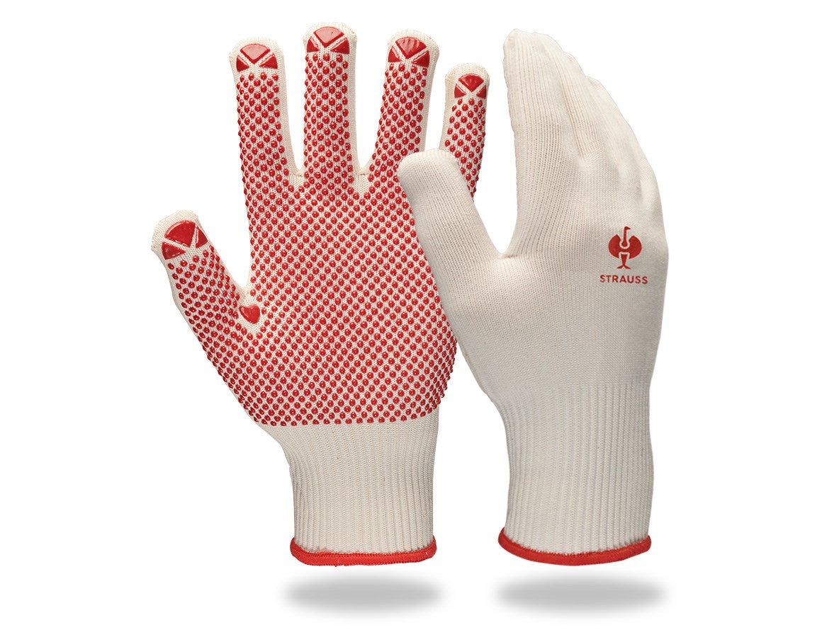 Primary image PVC knitted gloves Rondo white