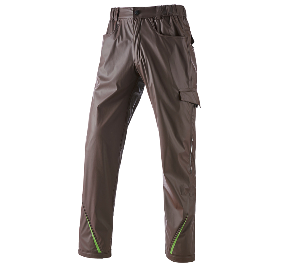 Primary image Rain trousers e.s.motion 2020 superflex chestnut/seagreen