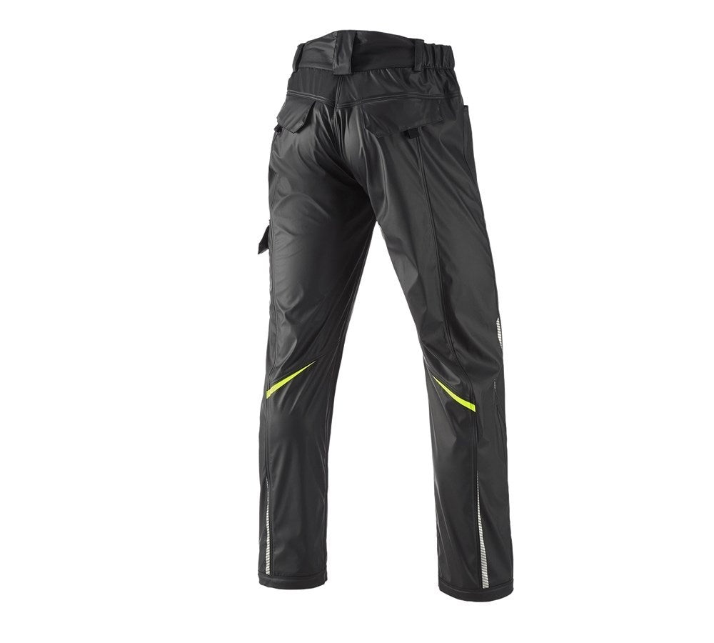 Secondary image Rain trousers e.s.motion 2020 superflex black/high-vis yellow/high-vis orange