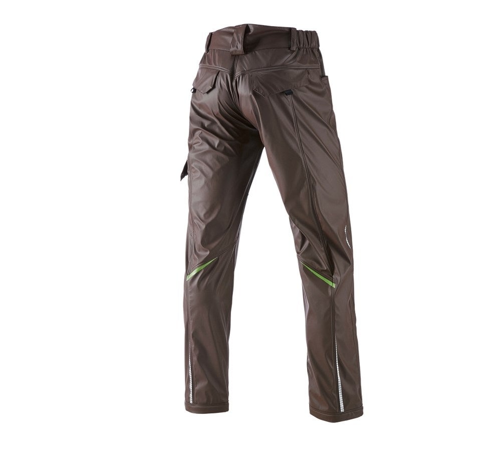 Secondary image Rain trousers e.s.motion 2020 superflex chestnut/seagreen