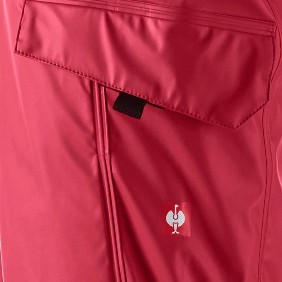 Detailed image Rain trousers e.s.motion 2020 superflex fiery red/high-vis yellow