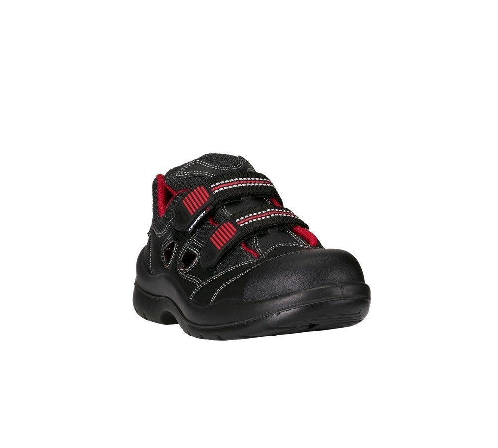 Secondary image S1P Safety sandal Comfort12 black/red