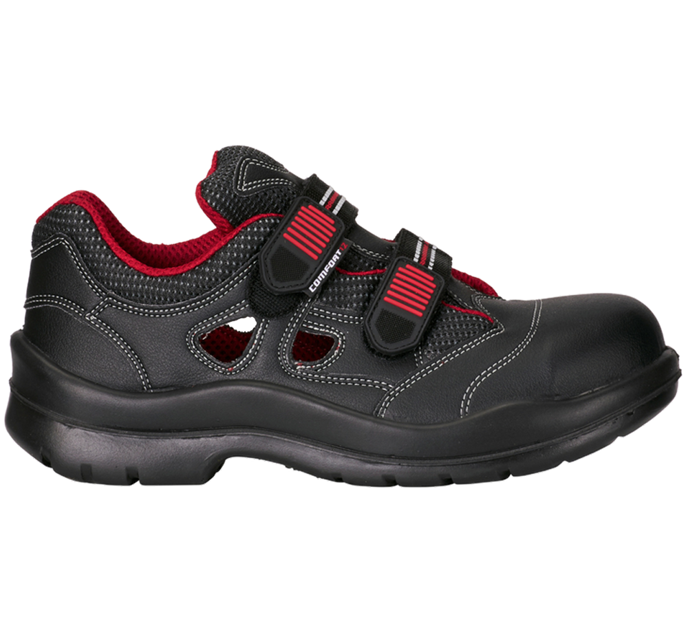 Primary image S1P Safety sandal Comfort12 black/red