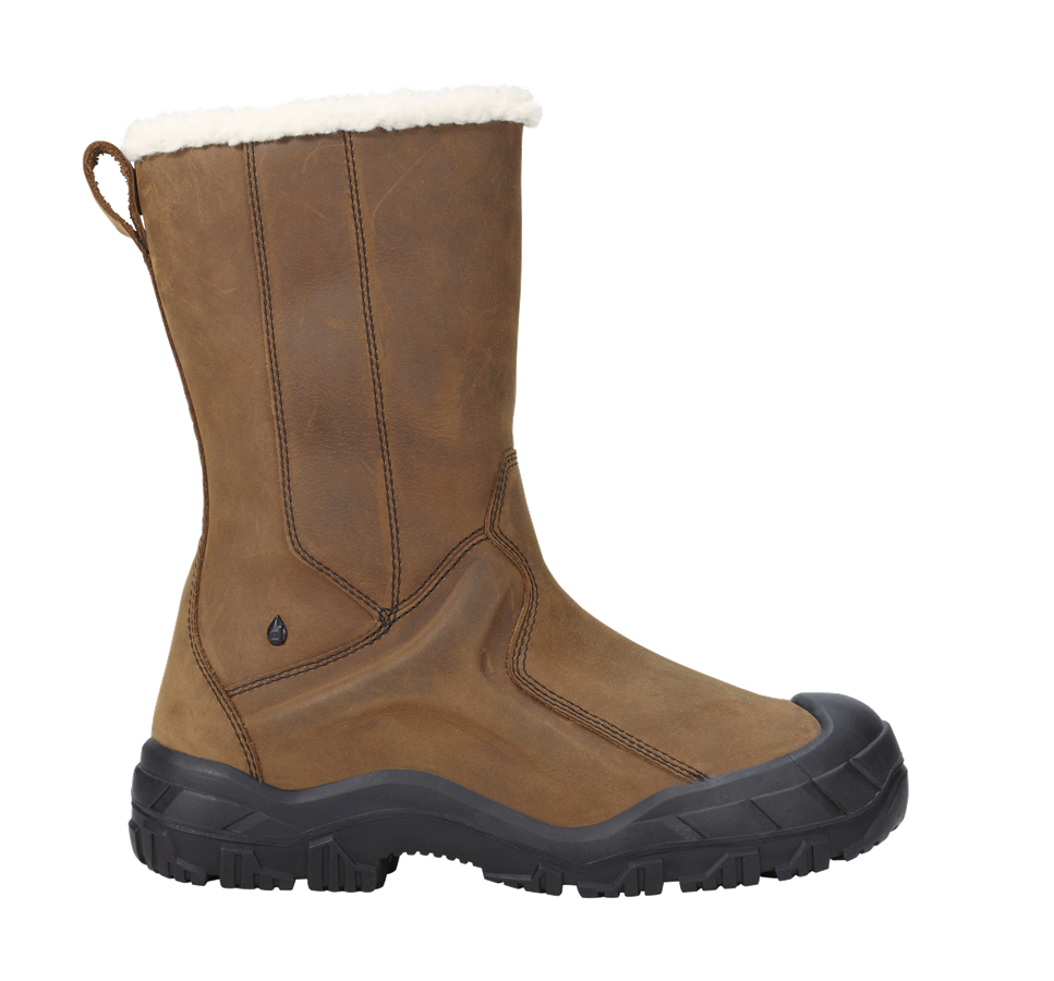 Primary image S3 Safety slip-on boots e.s. Okomu high brown
