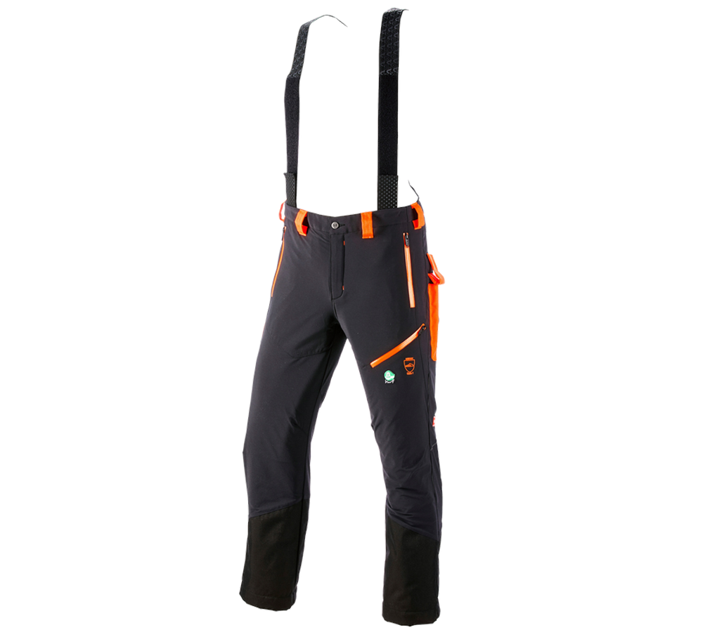 Primary image Cut protection trousers e.s.vision black/high-vis orange