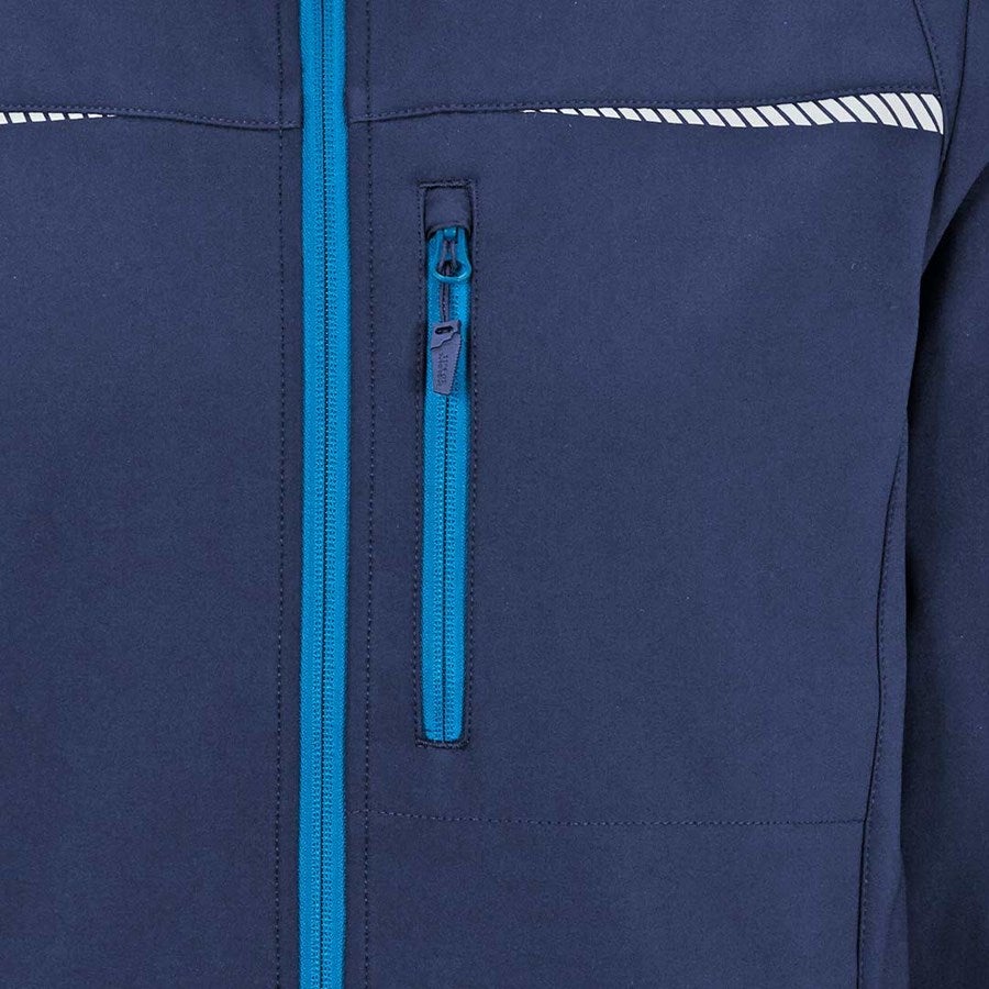 Detailed image Softshell jacket e.s.motion 2020 navy/atoll