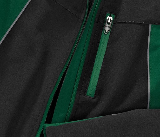 Detailed image Softshell jacket e.s.vision, ladies' black/green