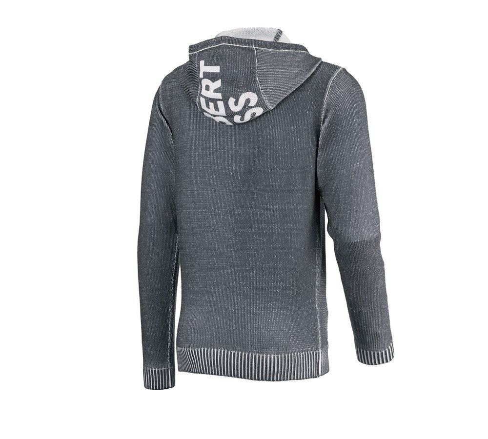 Secondary image Knitted hoody e.s.iconic carbongrey
