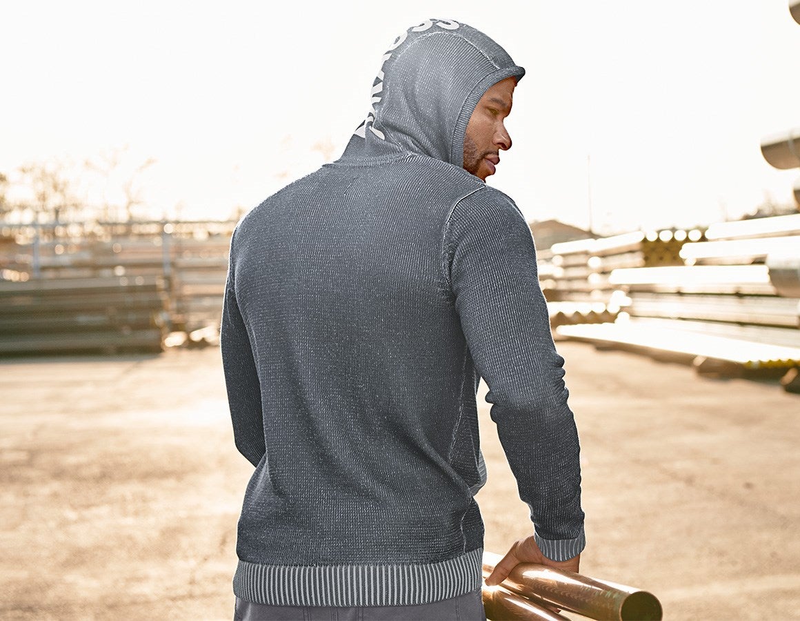 Additional image 1 Knitted hoody e.s.iconic carbongrey