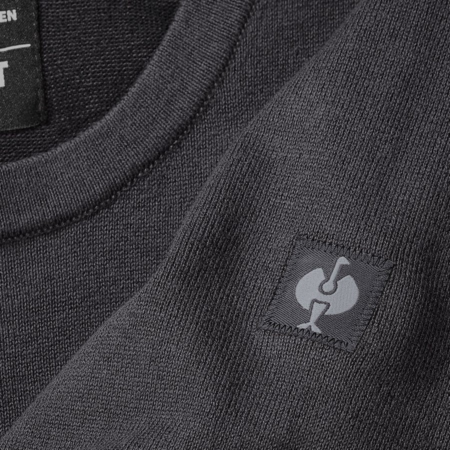 Detailed image Knitted pullover e.s.iconic carbongrey