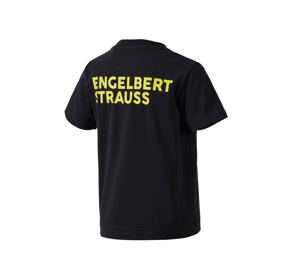 Secondary image T-Shirt e.s.trail, children's black/acid yellow