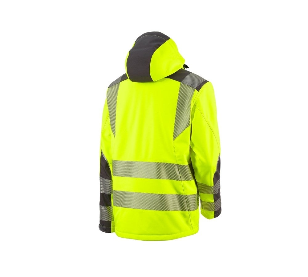 Secondary image High-vis softshell jacket e.s.motion high-vis yellow/anthracite