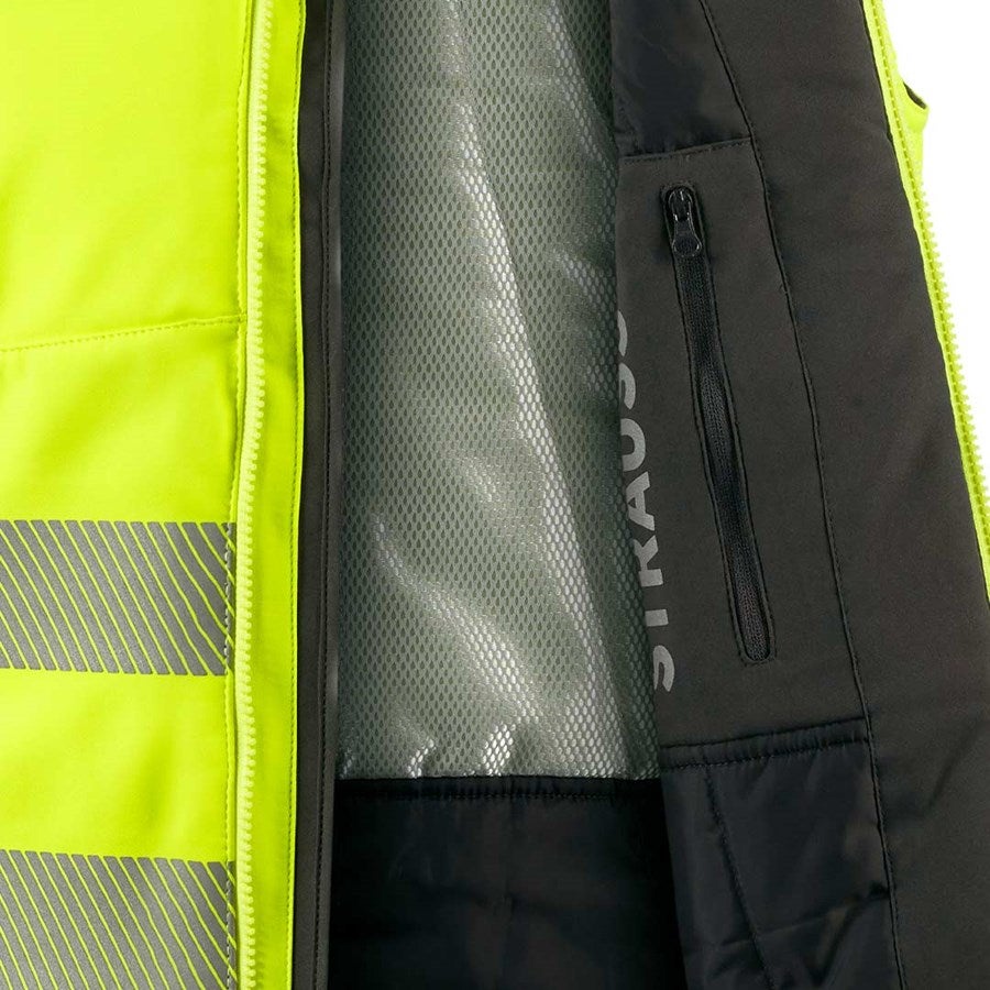 Detailed image High-vis softshell bodywarmer e.s.motion high-vis yellow/anthracite