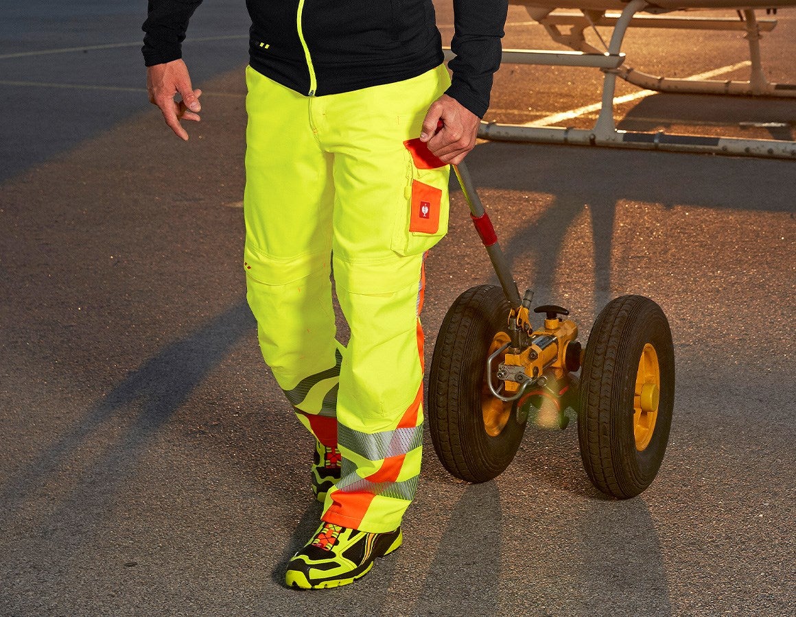 Main action image High-vis trousers e.s.motion 2020 high-vis yellow/high-vis orange