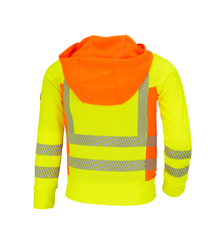 Secondary image High-vis functio. hooded jacket e.s.motion2020, c. high-vis yellow/high-vis orange
